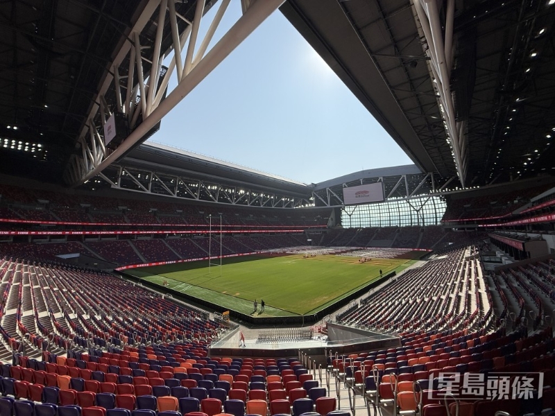 启德体育园主场馆内部情况。 启德体育园主场馆内部情况。