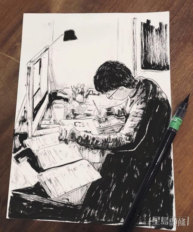 Pen So坚持小众的黑白线条画风。 Pen So坚持小众的黑白线条画风。