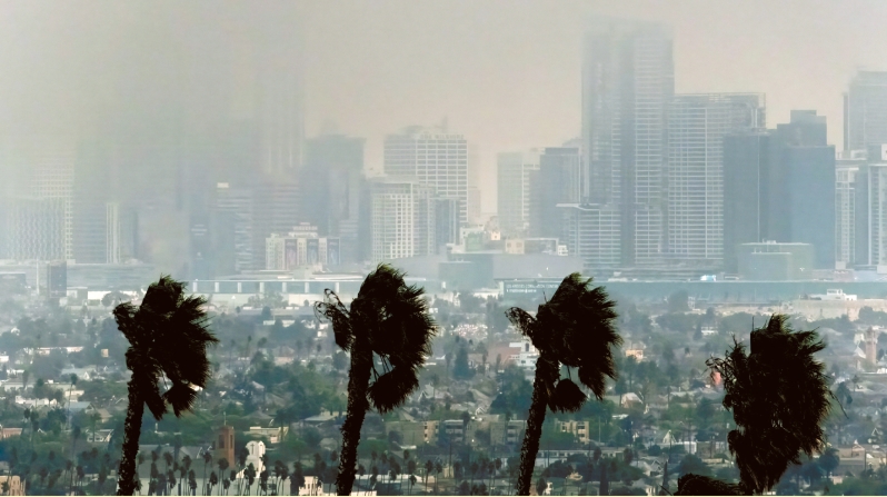 洛杉矶山火。 洛杉矶山火。