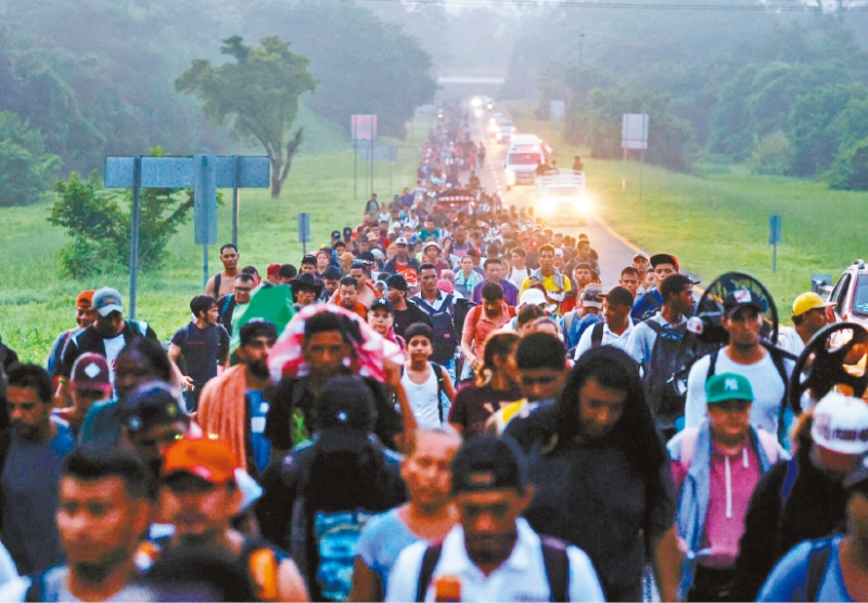 墨西哥境内移民。