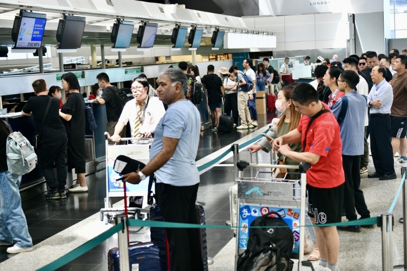 2024年全年总计,机场客运量达5,310万人次。资料图片 2024年全年总计,机场客运量达5,310万人次。资料图片