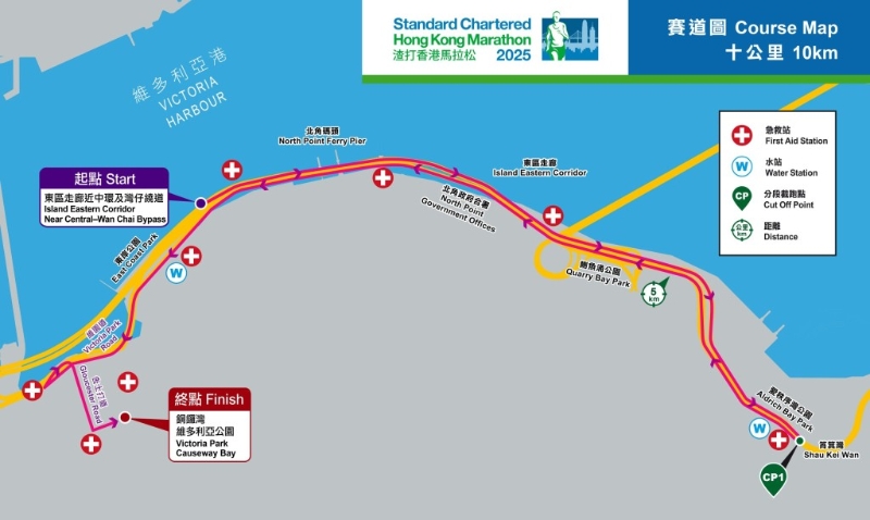 十公里赛道图。