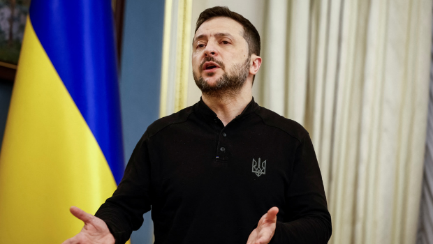 2025年2月4日，乌克兰总统泽连斯基（Volodymyr Zelenskiy）会晤国际原子总署（IAEA）总干事格罗西（Rafael Grossi）。