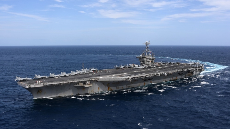 杜鲁门航母。 互联网图片