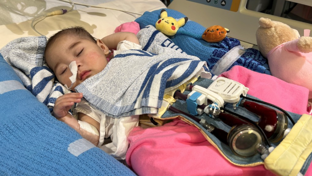 8个月大女婴祈祈成功换心 8个月大女婴祈祈成功换心