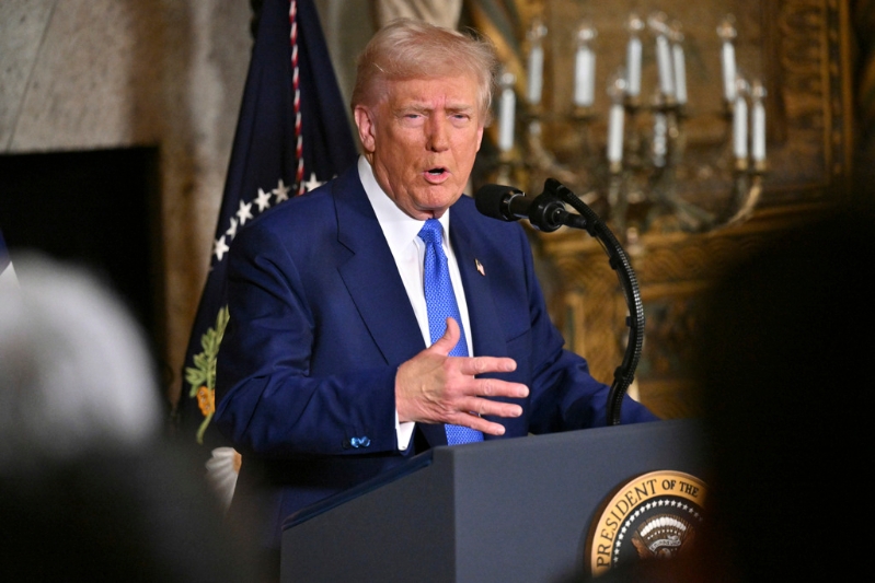 特朗普表示，欧洲若派兵入乌将全力支持。美联社