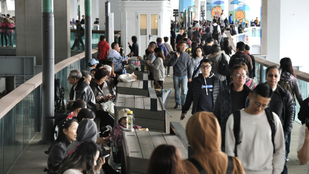 上月开放的北角东岸板道大受市民欢迎。 上月开放的北角东岸板道大受市民欢迎。