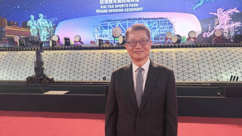 陈茂波于社交平台发文,指启德体育园启用,大大提升香港举办盛事的容量、能力和吸引力。 陈茂波于社交平台发文,指启德体育园启用,大大提升香港举办盛事的容量、能力和吸引力。