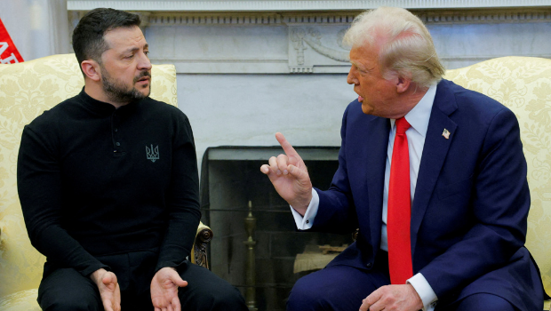 2025年2月28日，美国总统特朗普与美国华盛顿特区的白宫与乌克兰总统泽连斯基会晤。