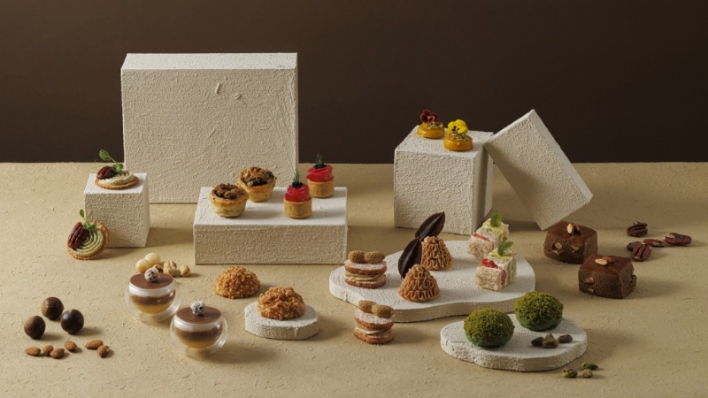 The Lounge的甜梦果仁下午茶,以8款果仁炮制咸点美点。 The Lounge的甜梦果仁下午茶,以8款果仁炮制咸点美点。