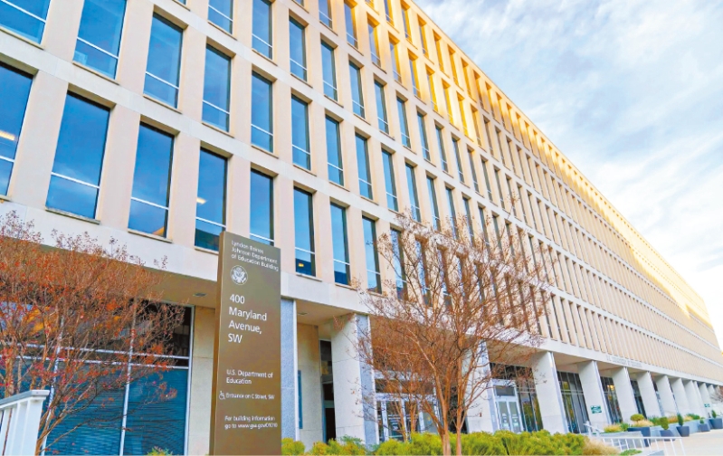 美教育部。 美教育部。