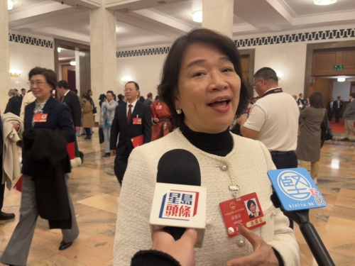 港区人大代表梁美芬。 林彦汛摄 港区人大代表梁美芬。 林彦汛摄