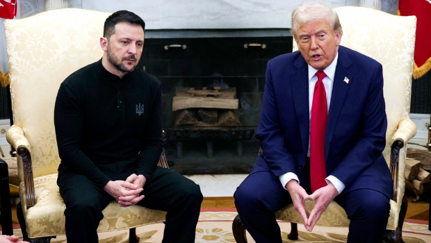 美国总统特朗普2月28日在白宫和乌克兰总统泽连斯基（Volodymyr Zelensky）爆发严重口角