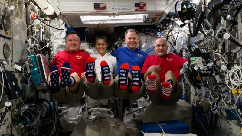 4名美国太空人在国际太空站投票 4名美国太空人在国际太空站投票