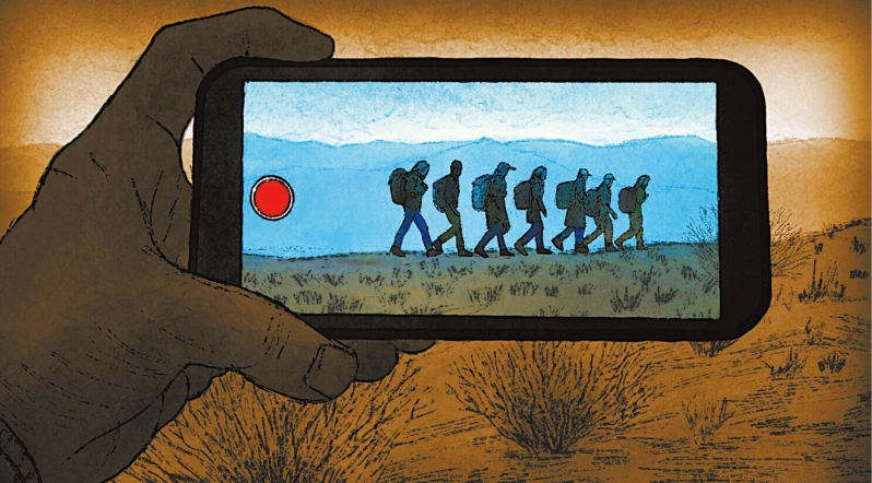 非法偷渡广告。