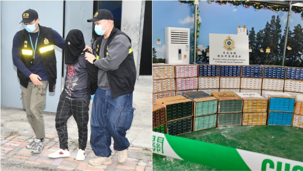 海关查落马洲铁皮仓检460万元私烟