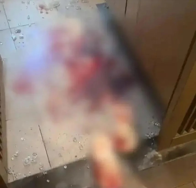 陈小姐多处被玻璃碎片割伤,浴室一地鲜血。 杭州日报 陈小姐多处被玻璃碎片割伤,浴室一地鲜血。 杭州日报