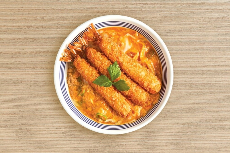 滑蛋吉列大虾丼 $78