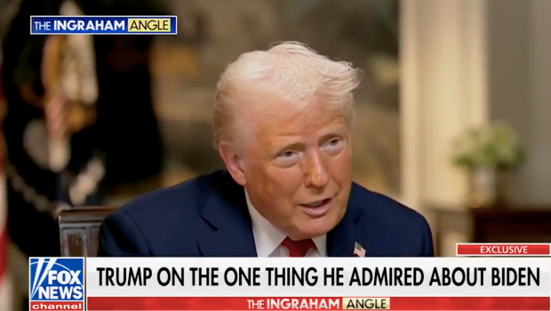 特朗普在福克斯新闻网19日播出的采访中谈对拜登“唯一完全钦佩”的事。