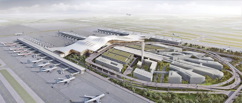 乌鲁木齐机场设计图。 乌鲁木齐机场设计图。