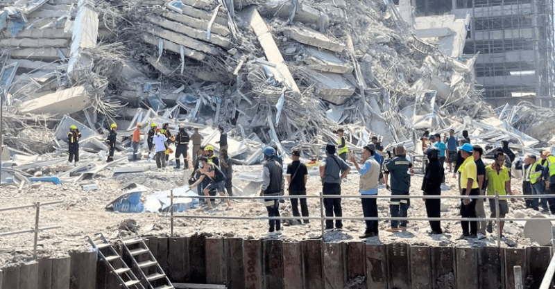 緬甸首都仰光灾情。 路透社