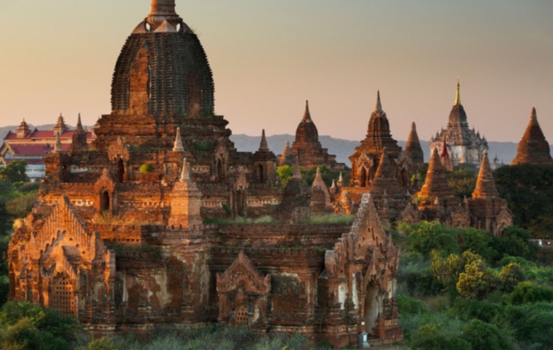 蒲甘古城原貌。 蒲甘古城原貌。