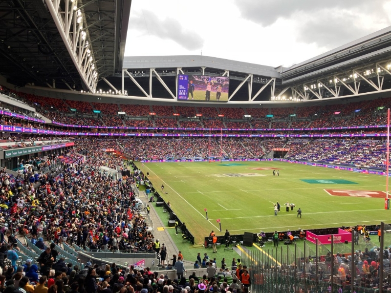 香港国际七人榄球赛，是启德主场馆首个举办的盛事。