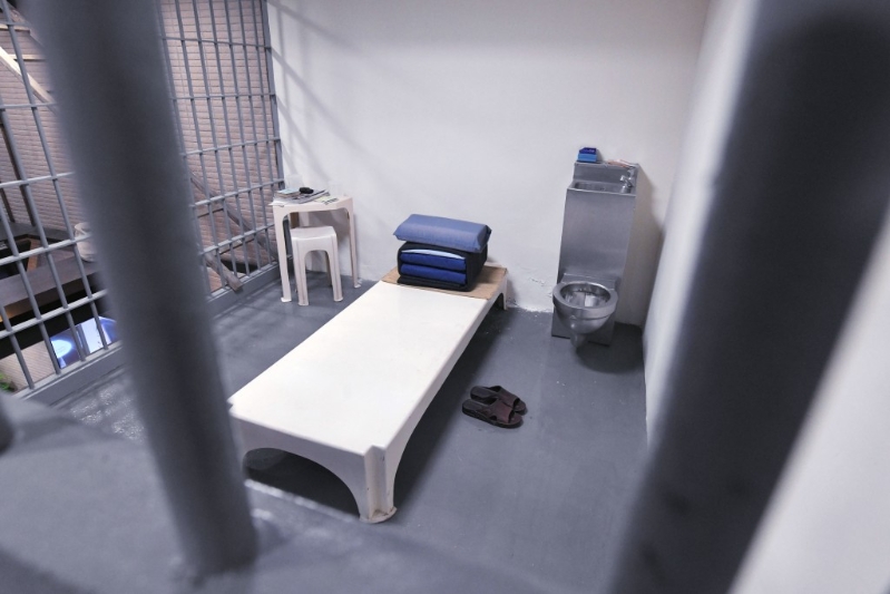 香港惩教博物馆内的仿真囚室。