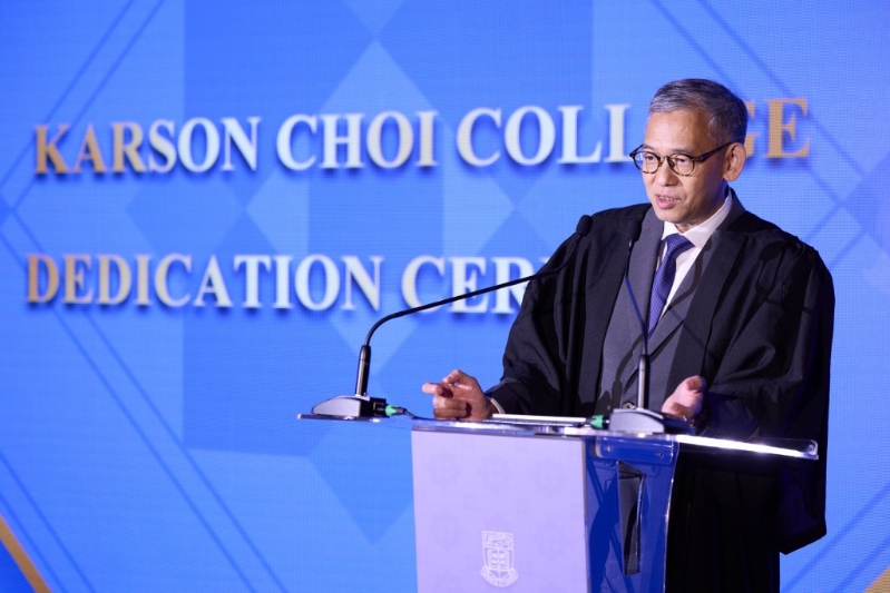 铭谢礼后，廉政专员胡英明担任高桌晚宴主讲嘉宾。