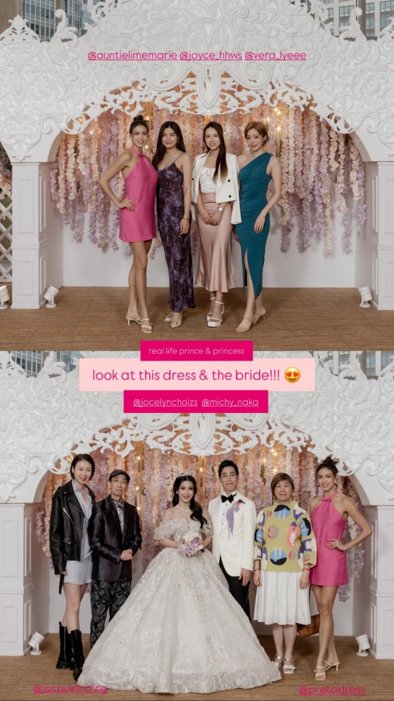 蔡颂思的婚礼似足童话故事的婚礼。