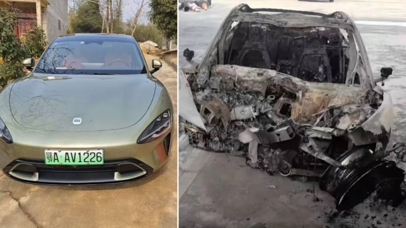 一辆小米SU7日前于安徽铜陵市发生意外，事故中有3人身亡。 微博@T大智