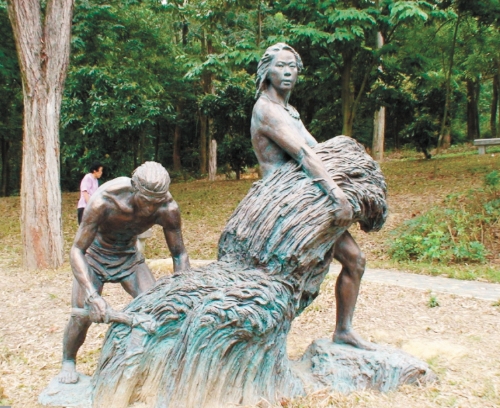 广州飞鹅岭遗址,先民过着渔猎、采集的原始农业生活。(广州市农业农村局供图) 广州飞鹅岭遗址,先民过着渔猎、采集的原始农业生活。(广州市农业农村局供图)