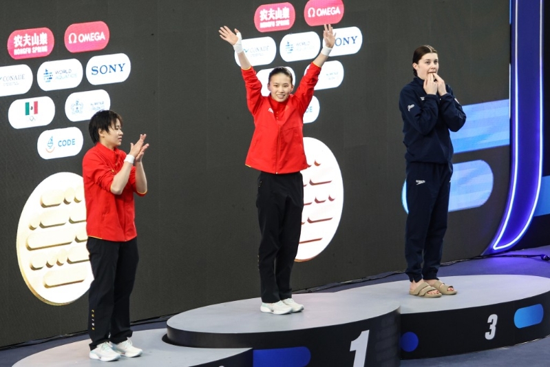 陈芋汐在今次比赛中获得冠军。