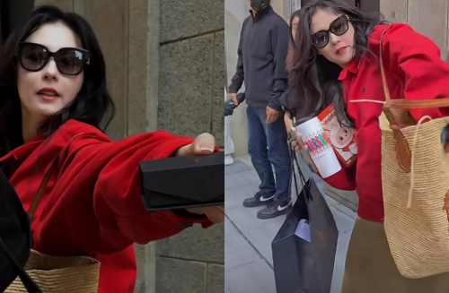 张柏芝大方送礼物给粉丝，亲民举动被赞爆。（图／翻摄自小红书）