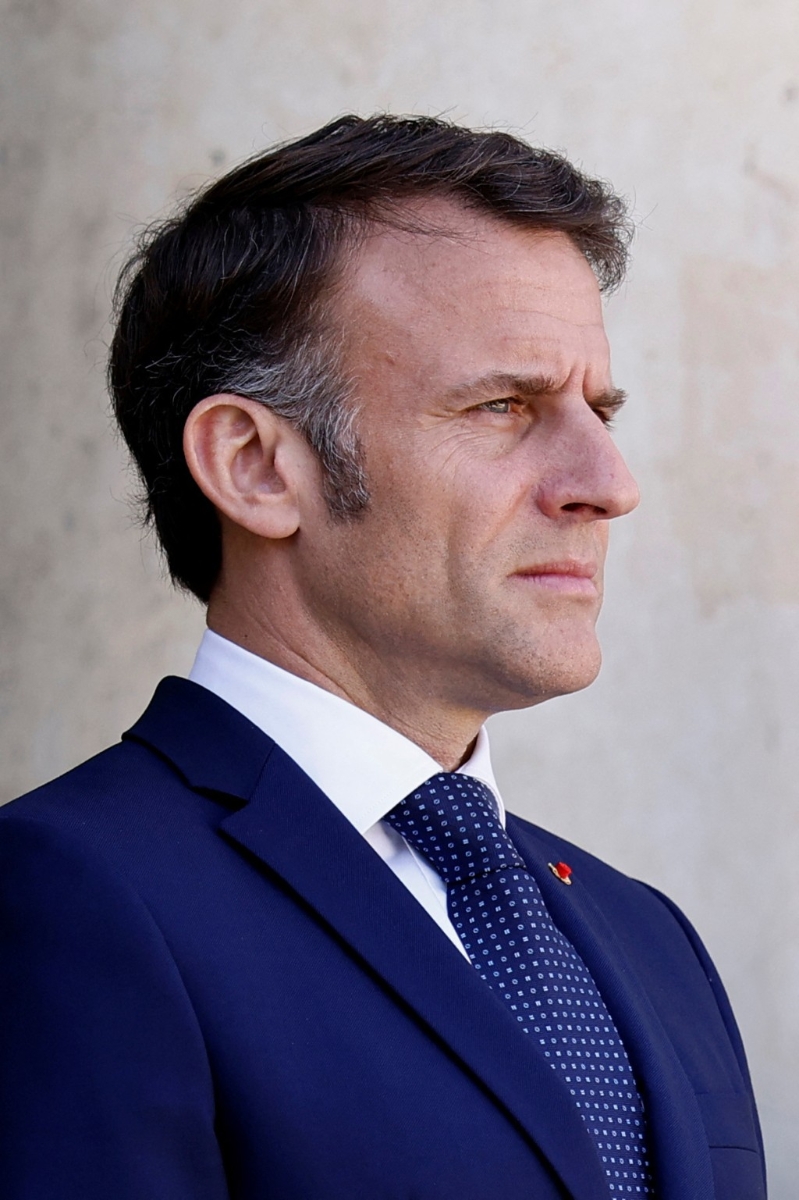 马克龙认为在适当时机承认巴勒斯坦国「是正当的」。路透社