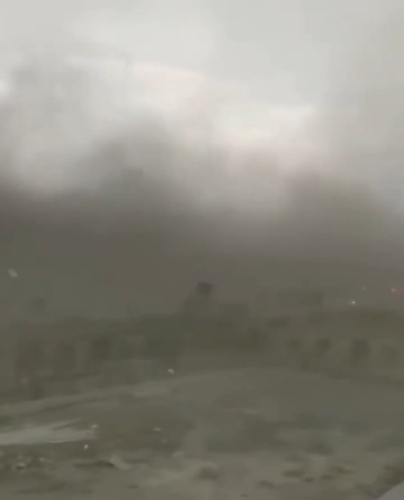 大风吹袭时犹如末世电影般恐怖