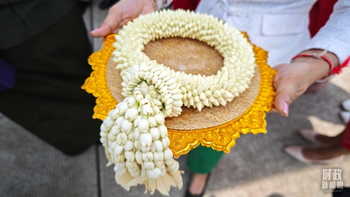 柬埔寨王室珍娜公主向习主席献上的茉莉花手环 柬埔寨王室珍娜公主向习主席献上的茉莉花手环