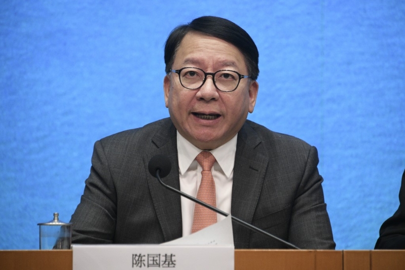 陳國基指,面對美國的極端做法,全球各地都正採取應對措施。陳浩元攝