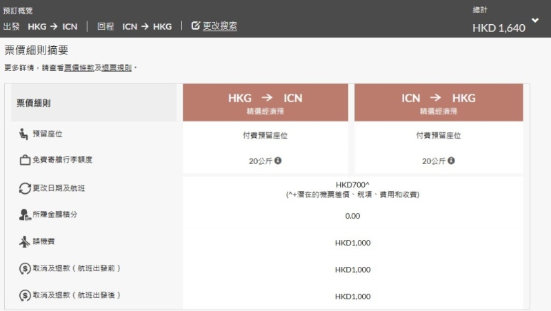 《星岛》的记者查阅香港航空的官方订票网站后发现,目前所有航点均不再提供“0kg寄舱行李”的选择。 《星岛》的记者查阅香港航空的官方订票网站后发现,目前所有航点均不再提供“0kg寄舱行李”的选择。