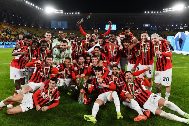 AC米兰今年取得意大利超级冠军。路透社