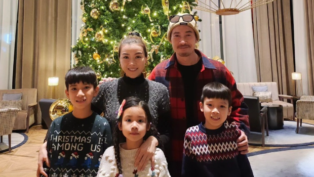 陈豪与老婆陈茵媺育有两子一女。