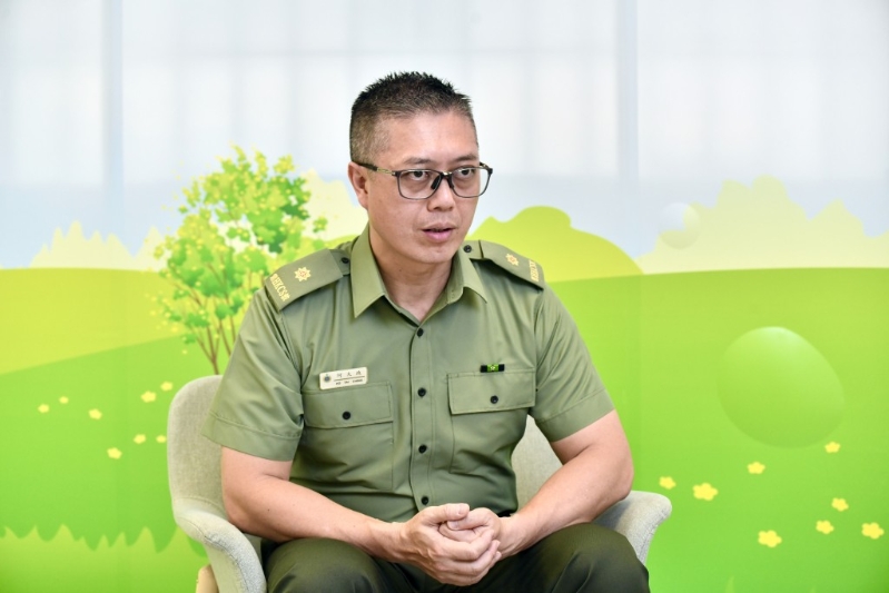 惩教署监督(职业训练)何大政表示,惩教署提供的职业训练课程以“市场导向”为原则,紧贴香港人力资源需求。 卢江球摄 惩教署监督(职业训练)何大政表示,惩教署提供的职业训练课程以“市场导向”为原则,紧贴香港人力资源需求。 卢江球摄