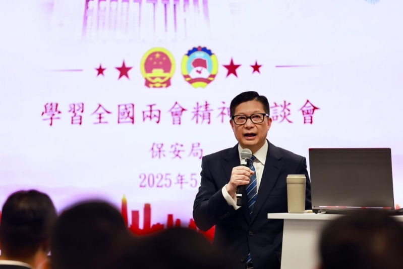 保安局局长邓炳强。 邓炳强FB图片