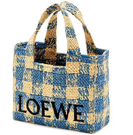 Loewe Paula's Ibiza系列酒椰叶小号Font Tote。（$12,200）