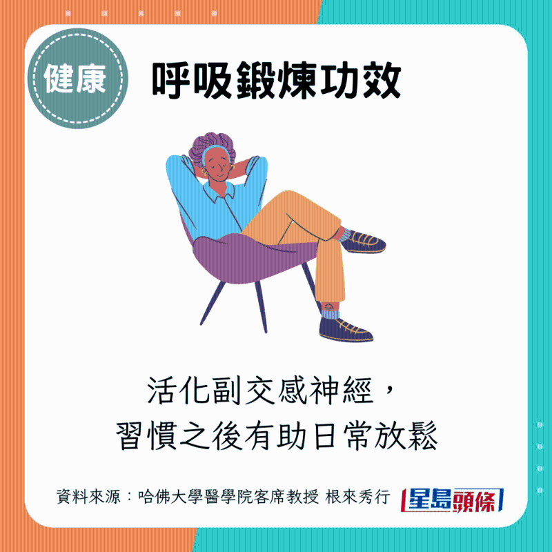 活化副交感神经,习惯之后有助日常放松