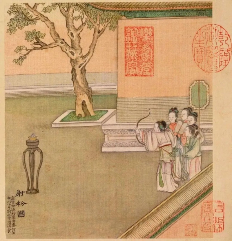 清宫廷画家徐扬替乾隆帝画的《端阳故事图》 清宫廷画家徐扬替乾隆帝画的《端阳故事图》