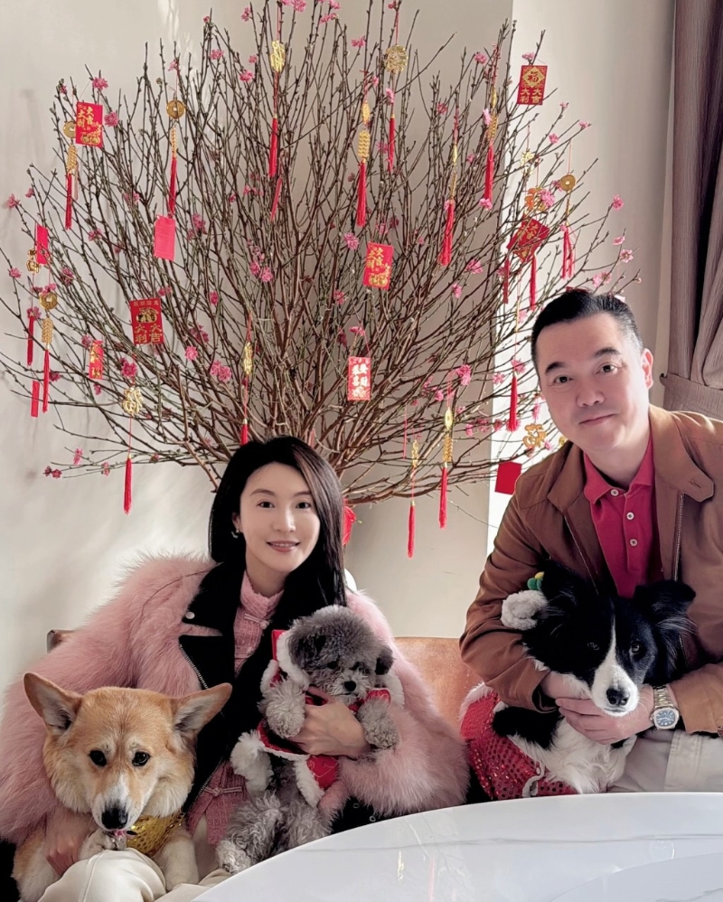 林夏薇与丈夫莫赞生。