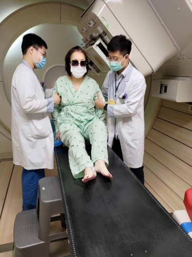 郭美珠乳癌复发,选择质子治疗。 (TVBS新闻网图片) 郭美珠乳癌复发,选择质子治疗。 (TVBS新闻网图片)