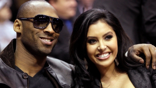 科比·布莱恩特（图左）与瓦妮莎·布莱恩特（图右）鹣鲽情深。