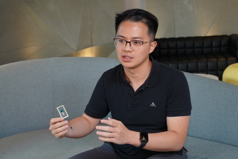 林坚期望到2027年全球的马拉松都可应用公司的产品。 叶伟豪摄